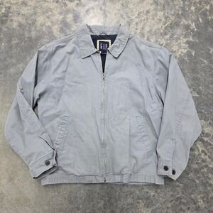 GAP Mens Gray Cotton Full Zip Chore Barn Jacket Medium
